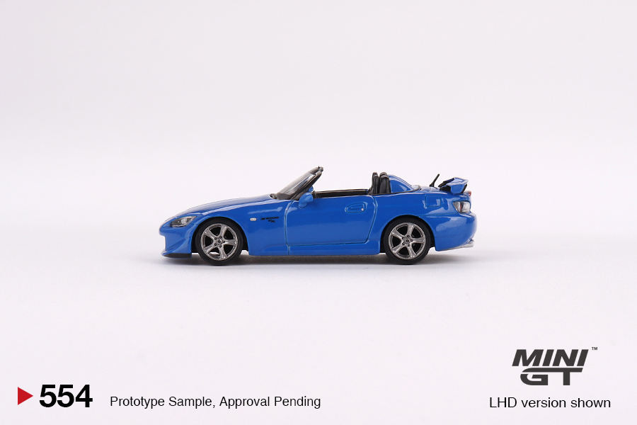 พร้อมสต็อก MINIGT Honda S2000 AP2 Alloy 1: 64 Car Model 554 Blue Out of Print Car Model