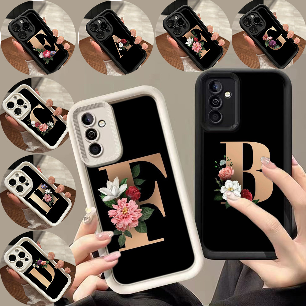 สำหรับ Realme 5 5S 5i 6i 7i 8i 11 NFC 11X C17 C3 เคสโทรศัพท์มือถือ ดวงตานางฟ้า กรณ RR22 Flower Lette