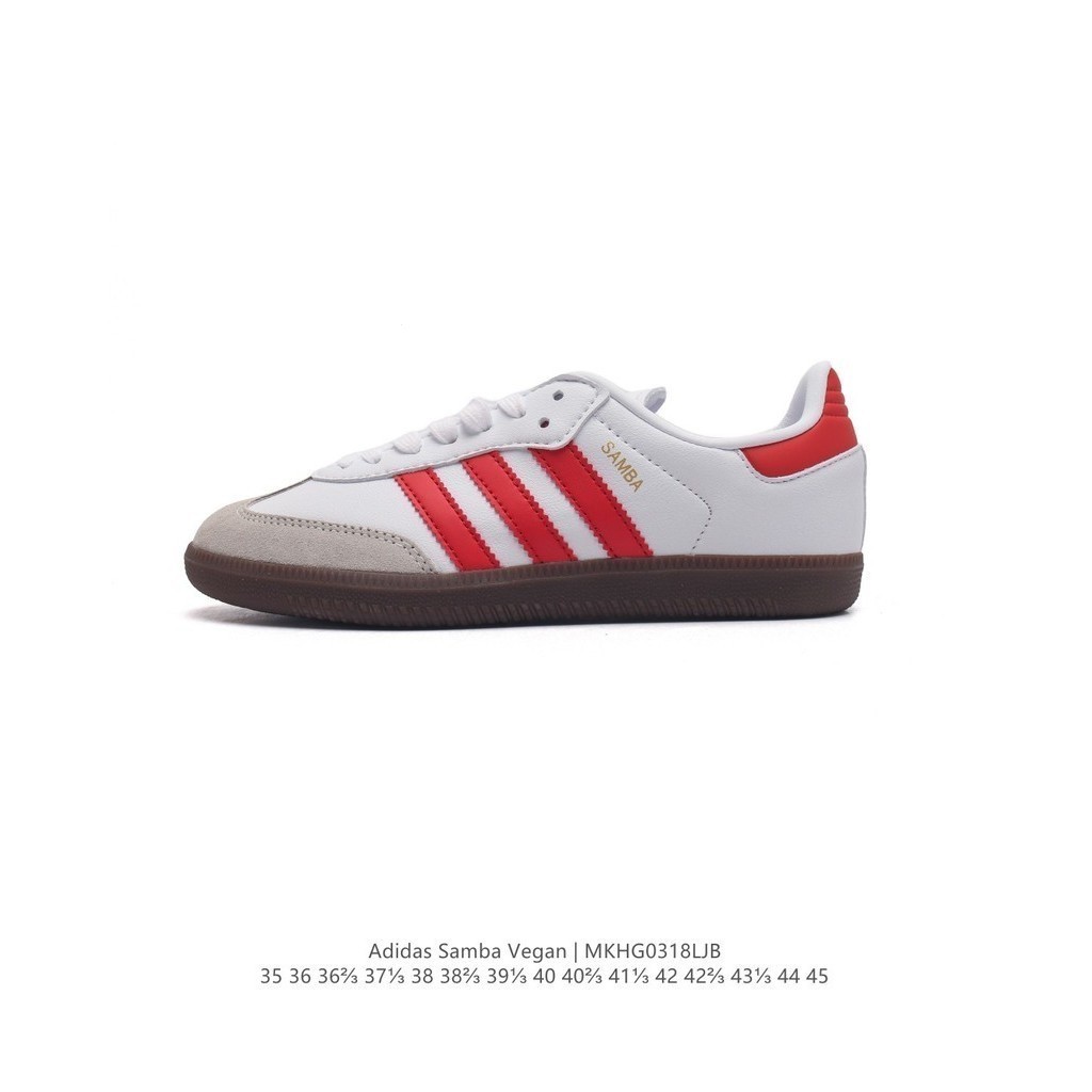 [ Hot ] [Original ] Adidas Sampa Shoes Low-cut Full Box Low-cut Men 's Women 's Shoes Red