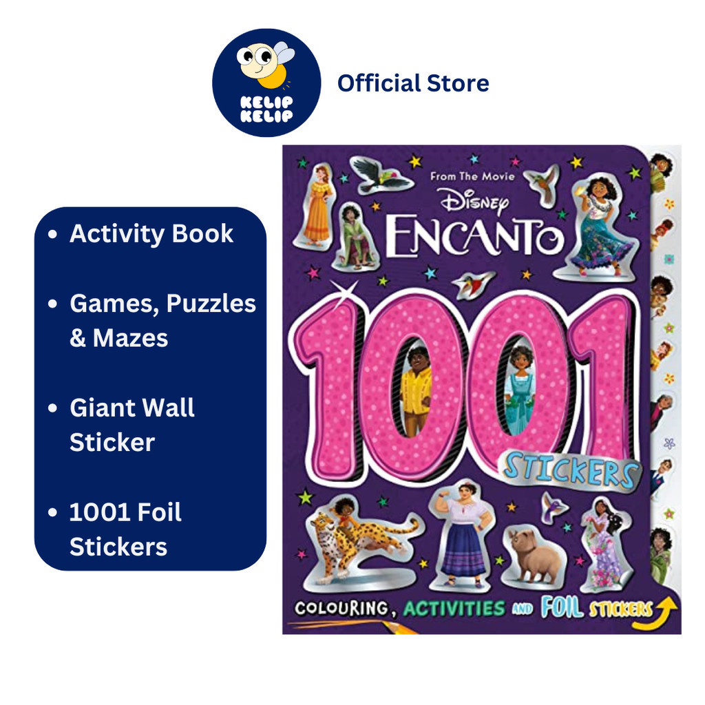 สติ๊กเกอร์ Disney Encanto 1001 & หนังสือกักตัวสําหรับเด็ก