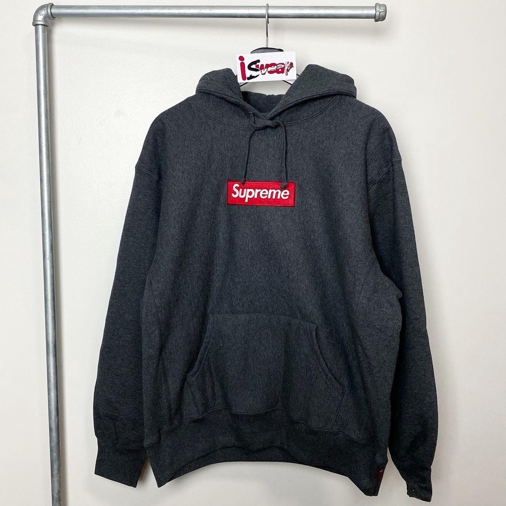 ♞,♘เสื้อฮู้ดดี้ Supreme Box logo Hoodie ไซส์ M (ของแท้) vbc