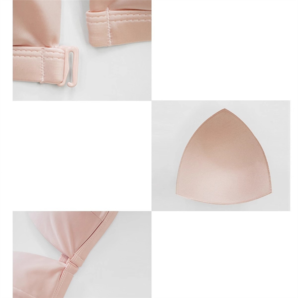 3 สีเบาะนุ่มไม่มีรอยต่อผู้หญิงชุดชั้นในปิดด้านหน้าสาวเซ็กซี่ Bra Comfort ไร้สาย Push up ชุดชั้นใน ราคา ถูกที่สุด ดีลบีเคเค แกลเลอรีภาพที่ 9