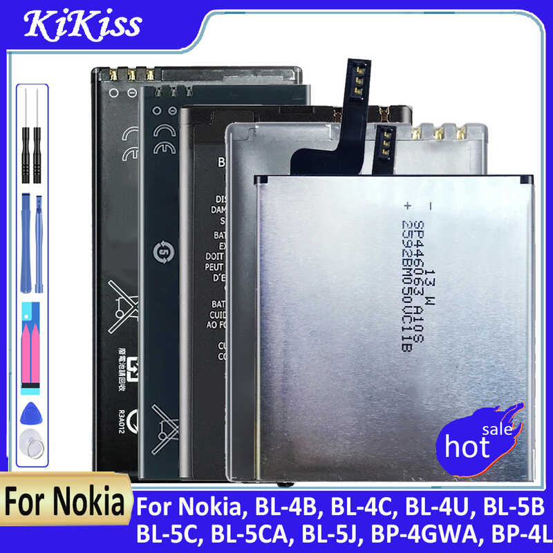แบตเตอรี่โนเกีย,BL-4B,BL-4C,BL-4U,BL-5B,BL-5C,BL-5CA,BL-5J,BP-4GWA BP-4L,N76,1202,E66,3120C,3230