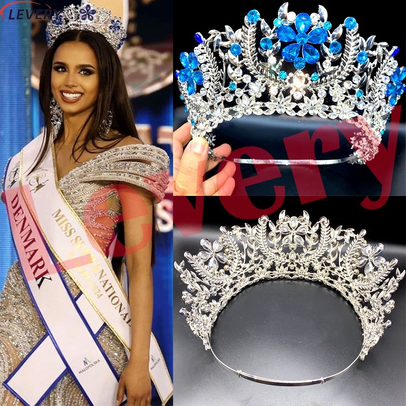 Levery Miss Supraniational 3rd runner- up Crown เจ้าสาว Tiaras Crowns Royal Queen Rhinestone Pagean
