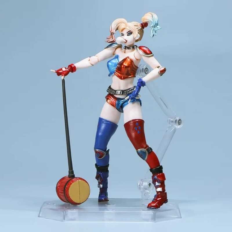 Harley Quinn Joint Movable Anime Action Figure รุ่นชุดการ์ตูนตุ๊กตาของเล่