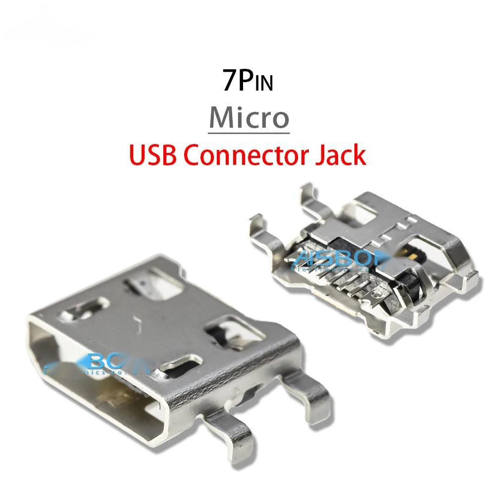 5-50pcs Micro Mini 7Pin USB Jack Socket Connector พอร์ตชาร์จสําหรับ Teclast X89 X80HD X16HD P79HD P8