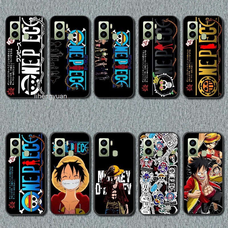 One Piece Tecno POP 6 BE7 เคสสีดําซิลิโคนอ่อนนุ่มอะนิเมะเทรนด์การออกแบบใหม่เคสโทรศัพท์ยอดนิยมที่ชื่น