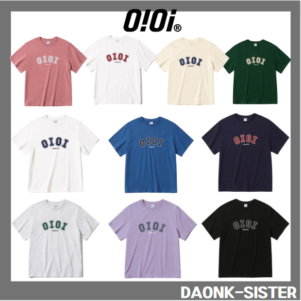 [OIOI] Oioi SIGNATURE T-SHIRTS ของแท้ 100% เสื้อแขนสั้น 10 สี