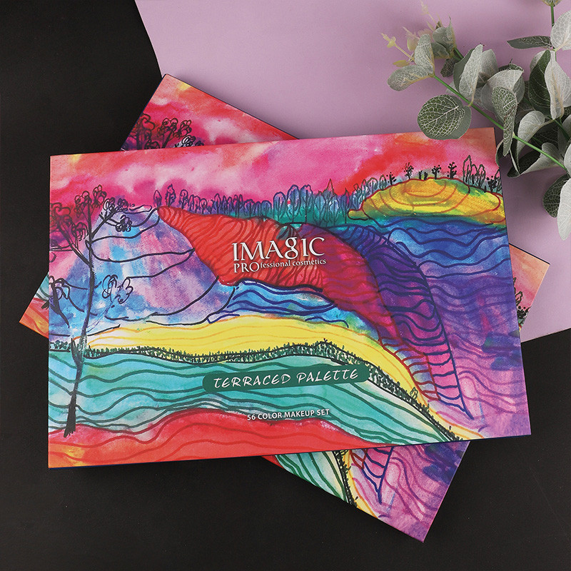 Imagic พาเลทอายแชโดว์ ชิมเมอร์ เนื้อแมตต์ ชิมเมอร์ ไฮไลท์ คอนทัวร์ ติดทนนาน 4 in 1 56 สี