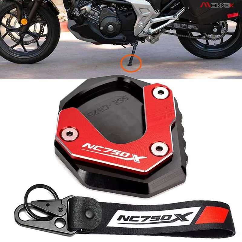 HONDA สำหรับ NC750X XADV 750 NC 750X XADV750 NC750 X 2014-2025 แผ่นรองขาตั้งข้าง CNC สำหรับมอเตอร์ไซ