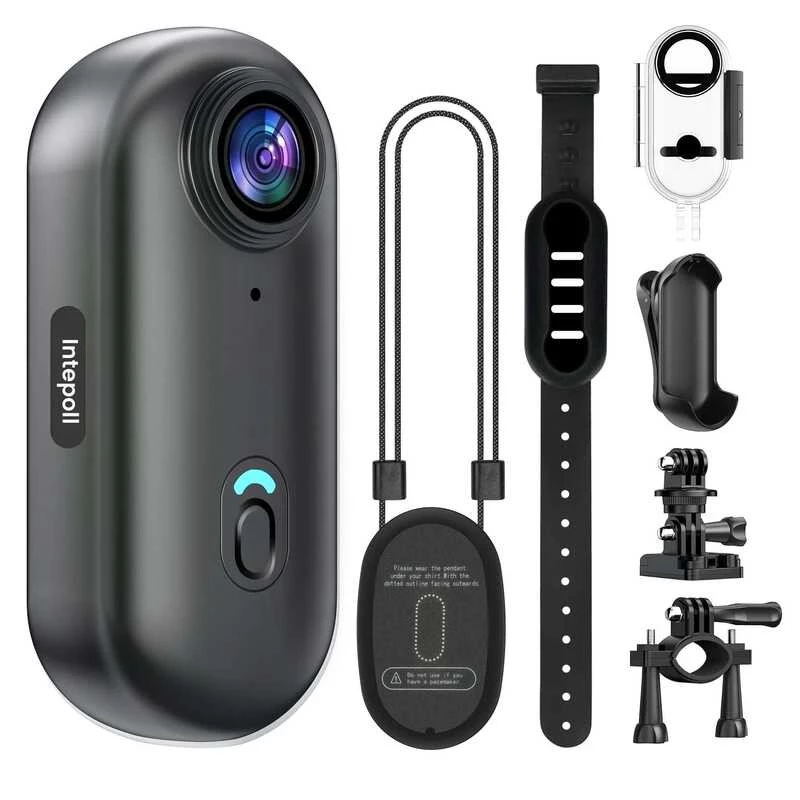 4K กล้องแอคชั่น Mini WIFI 128GB Thumb POV เครื่องบันทึกวิดีโอพกพาพร้อมกล้องกันน้ำ IPX7 ติดหมวกสำหรับ