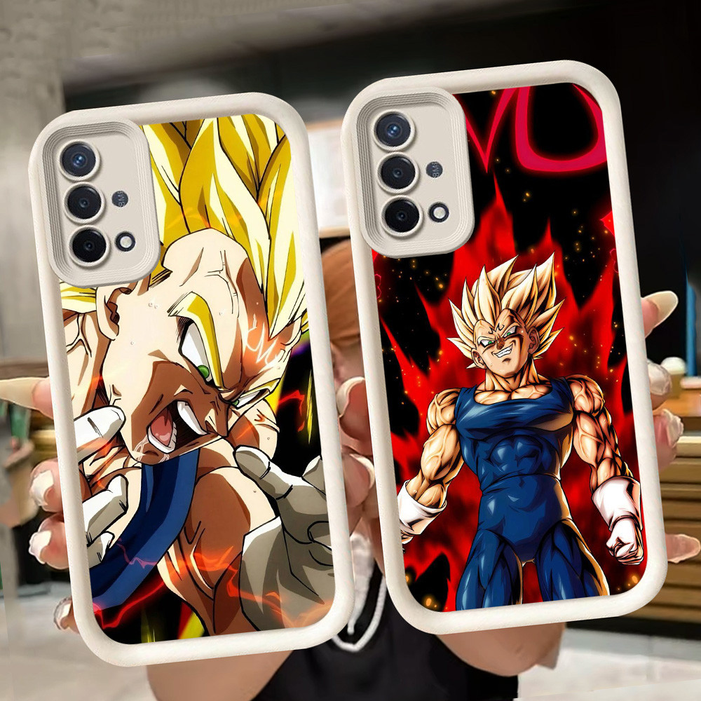 ปลอกอ่อนสําหรับ OPPO F17 A15 A54 A16K A16E A93 Reno 4 Lite 4F A15s A35 Pro สีขาว Q66 Dragon Ball Veg