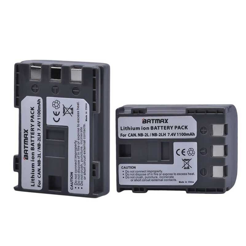 ▥ 2ชิ้นnb-2L Nb2l 2L Nb-2Lh NB 2Lh Nb2lhแบตเตอรี่+ Usbชาร์จคู่สำหรับcanon 350D 400D G7 G9 S30 S