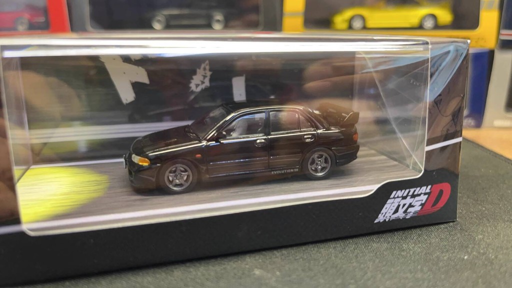 1: 64Hobby Japan Initial D 3 EVO 4 RX7 Alloy Static Model