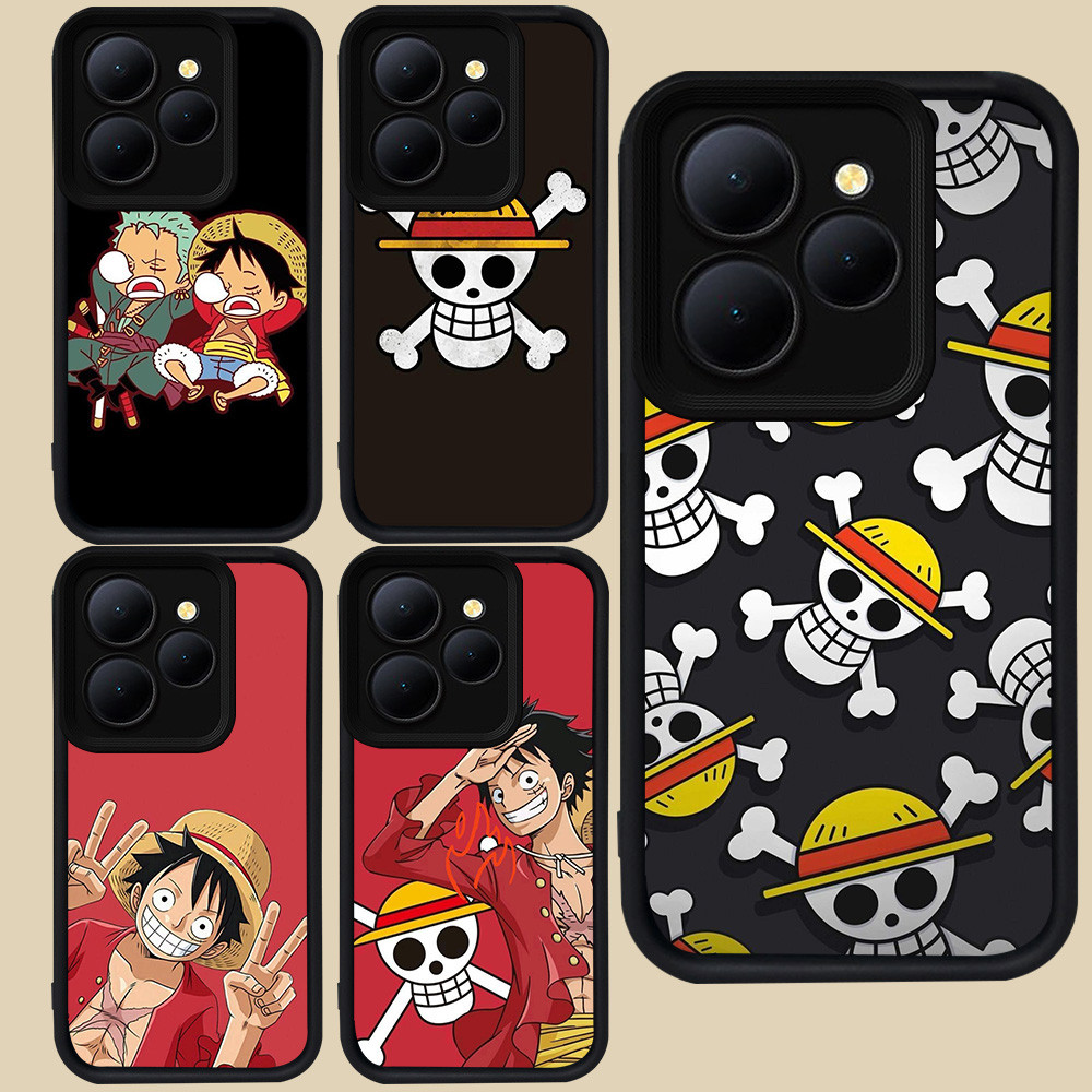 ปลอกสีดําสําหรับ Tecno Spark Pova 5 POP 20 8 6 GO 4 9 7 Pro GO1S GO1 2024 2023 2025 Plus Camon 12 40