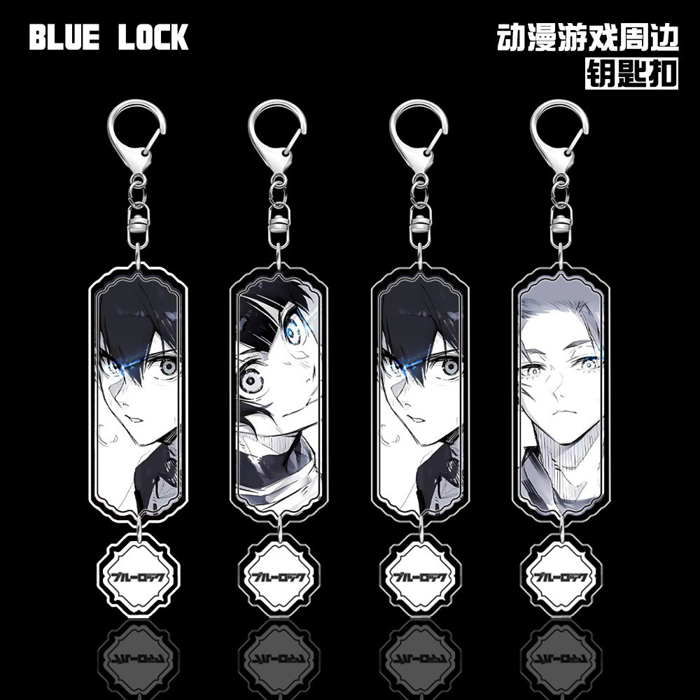 พวงกุญแจอะคริลิคอนิเมะ Blue Lock Long Strip - Bachira, Mikage, Isagi Set