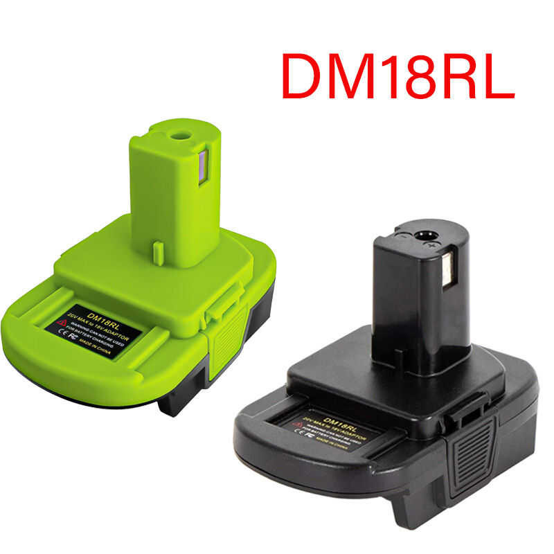 ❤ สำหรับ 20V Milwaukee 18V M18 Baterai Litium แปลง Dm18rl ตัวแปลงแบตเตอรี่แปลงสภาพเป็นแบตเตอรี่