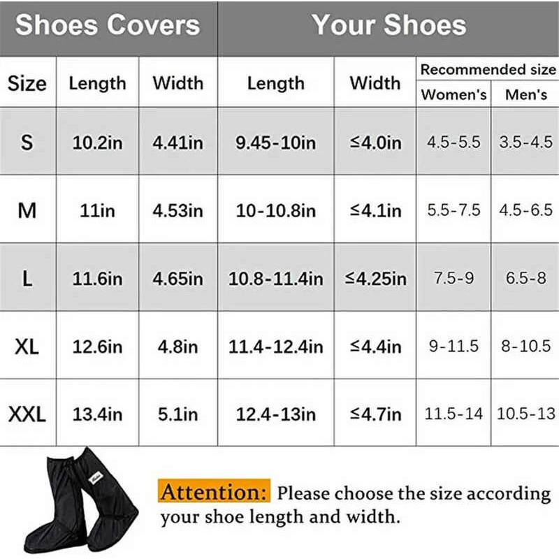 กันน้ำฝนสูงหลอดหนารองเท้าบูตปกบูต Galoshes รองเท้าครอบ thumbnail 7