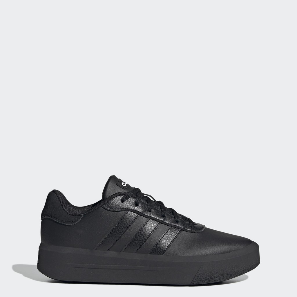 ฟิกเกอร์ adidas สเกตบอร์ด รองเท้าพื้นหนา Court ผู้หญิง สีดำ GV8995