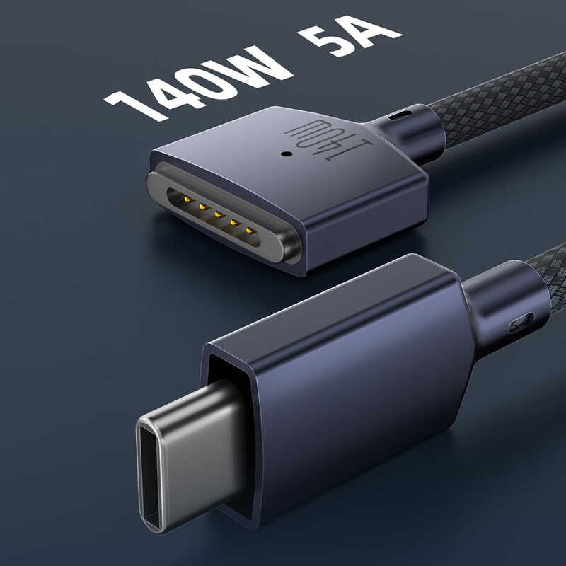 สายชาร์จแม่เหล็ก140w ที่ชาร์จแบบเร็วหัวปลั๊กอะแดปเตอ