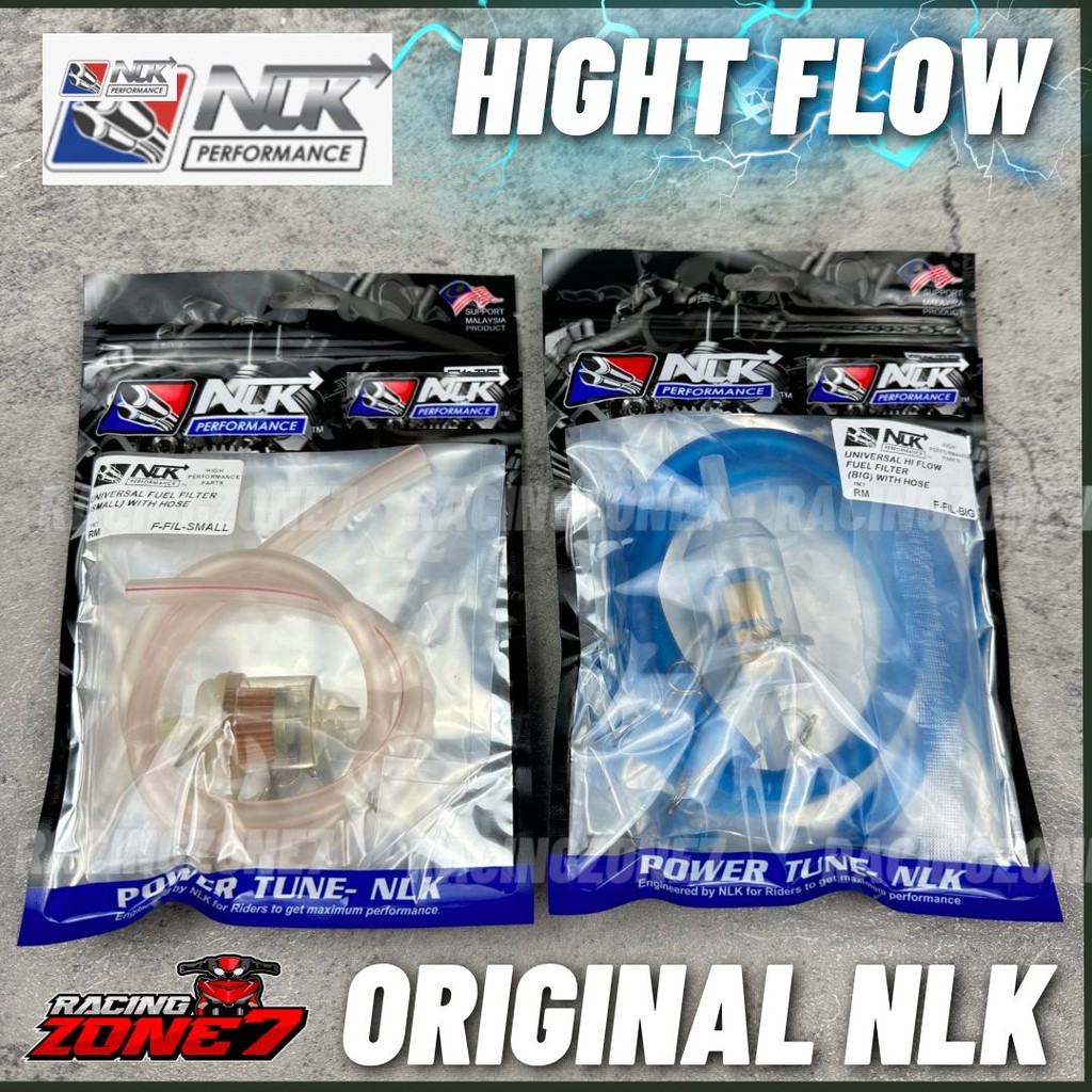 NLK PERFORMANCE BIG PETROL FILTER FUEL FILTER BESAR KECIK พร้อมชุดท่อ 61 ซม./ NLK การใช้กรอง