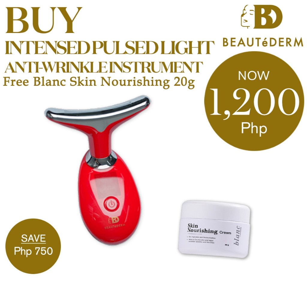 Buy Beautederm Intense Pulsed Light Anti Wrinkle Instrument IPL FREE BLANC NOURISHING 20G PROMO