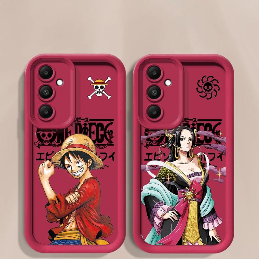 อะนิเมะ O-One Piece Lufei สําหรับ Samsung Galaxy A55 A35 A21s A05 A04 A73 A71 A51 A31 A04e A03 A50 A