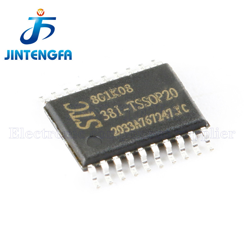 10PCS STC8G1K08-38I-TSSOP20 STC8G1K08 8G1K08 TSSOP-20 20Pin Enhanced 1T 8051 Microcontroller MCU ชิป