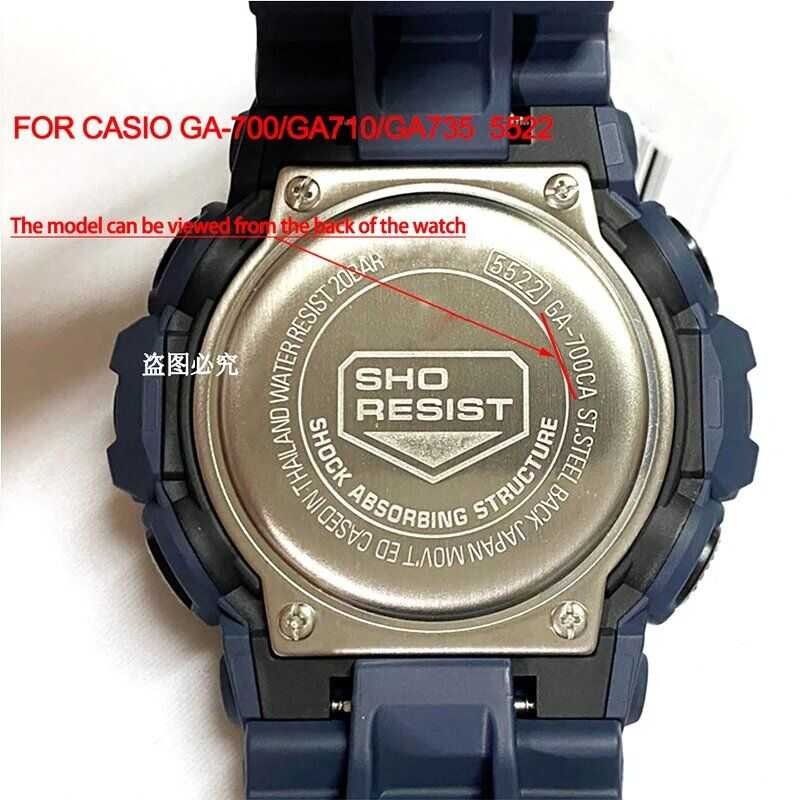 Strap Resin With Case Suitable For G-Shock Ga-700 Ga-710 Ga-735 Men's Camo Band Watch Accessories W