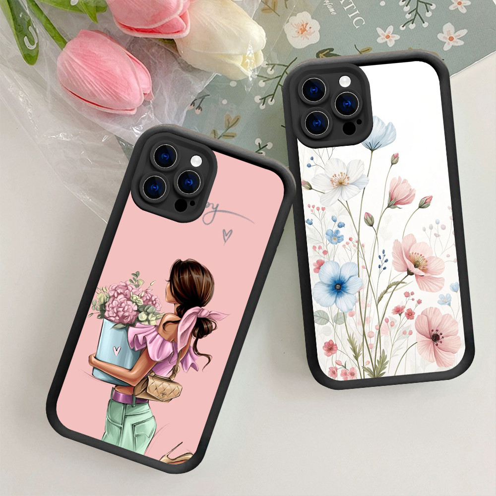 NB-24 Floral Garden เคสกันกระแทกสําหรับ iPhone 14 15 Pro Max
