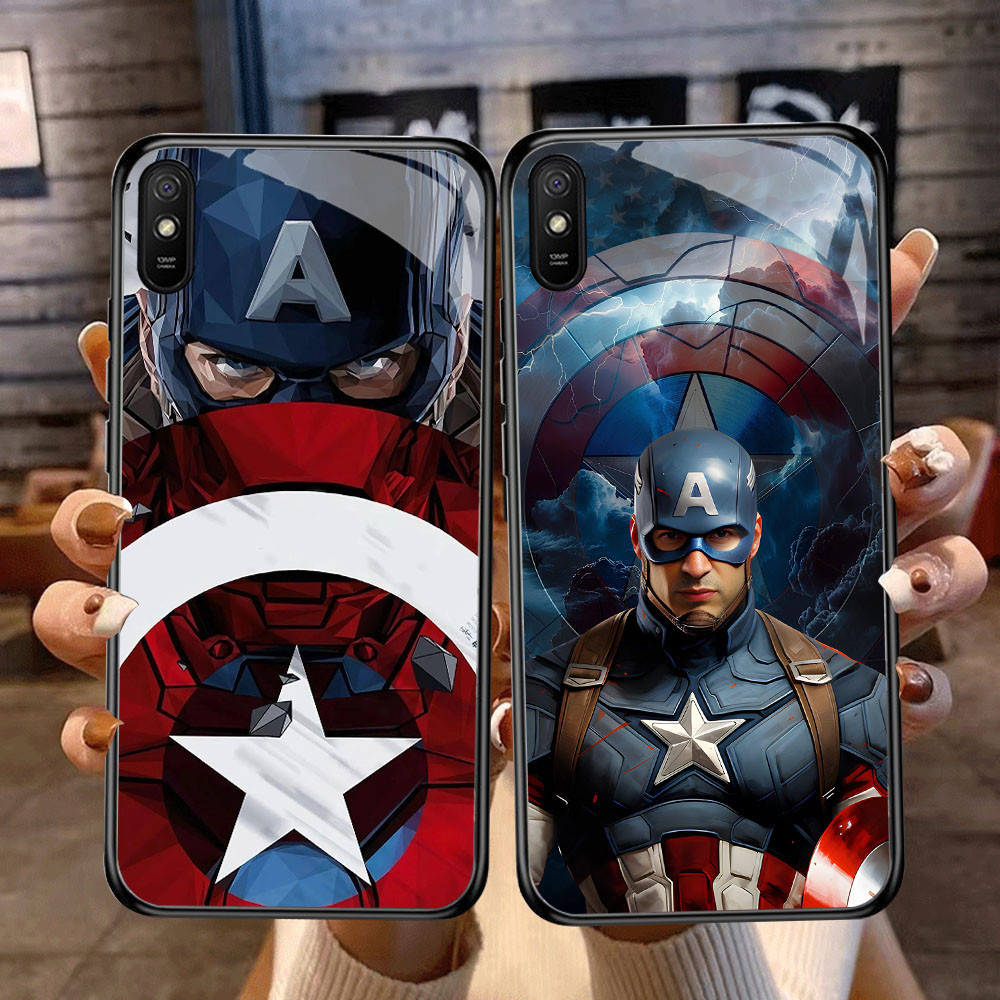 DF-4 Marvel Iron Hero TPU HD แก้วสําหรับ Xiaomi Redmi 9A 9i 7 14C 14R A4 A3 หมายเหตุ 7 Poco C75 Pro