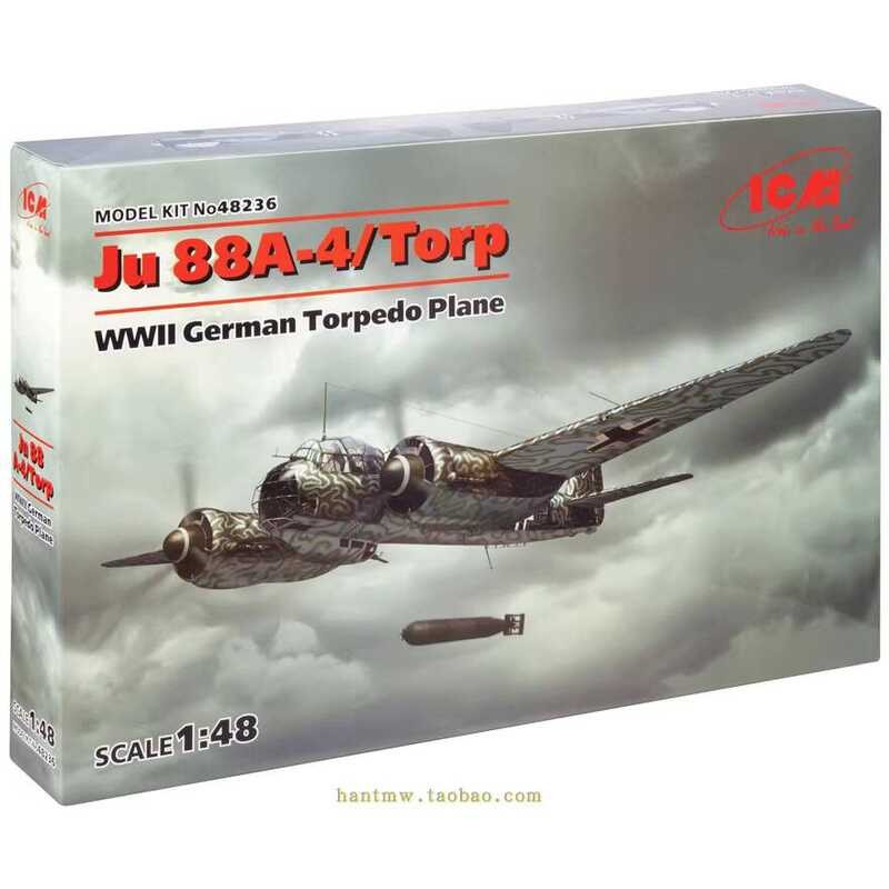 ICM 48236 เครื่องบินทอร์ปิโดเยอรมัน Ju 88A-4 ในสงครามโลกครั้งที่สอง ขนาด 1/48