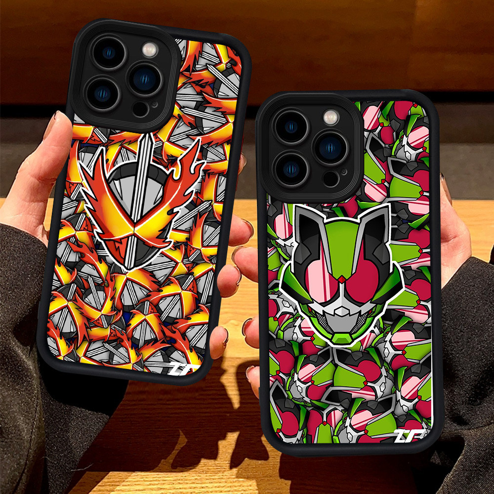 R96 เคส Kamen Rider iPhone 16 15 XR XS X Plus Pro Max