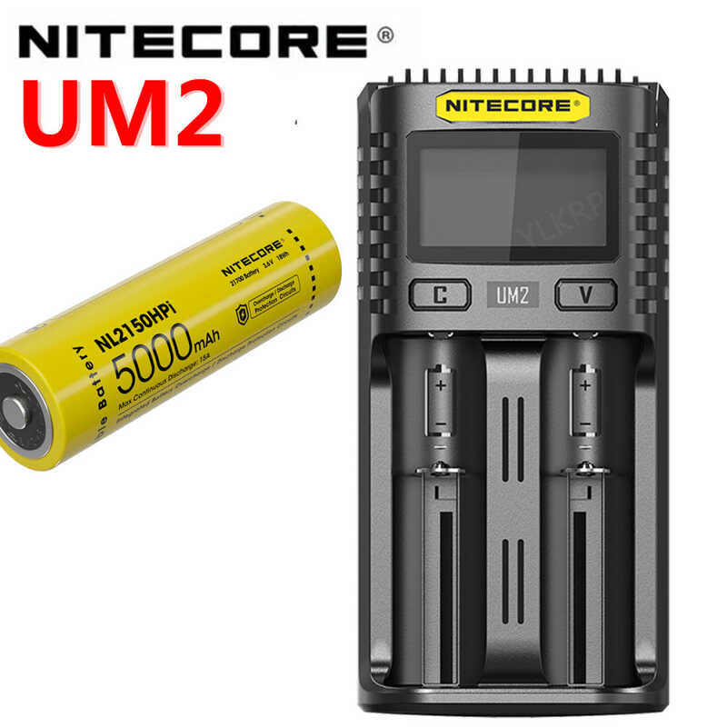 ❤ Original Nitecore Um2 USB QC Battery Charger Smart Circuit Global Insurance Lithium Ion AA AA