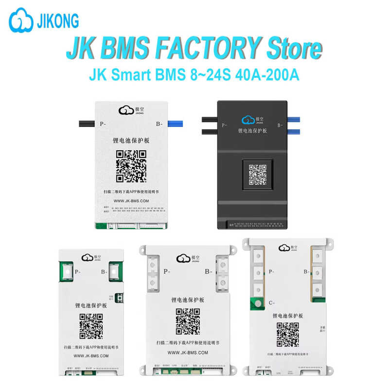 ❤ JIKONG BMS 150Ah Bd6a20s15p 8S 10S 12S 13S 14S 15S 16S 20S พร้อมแผงควบคุมอัจฉริยะที่ใช้งาน Li