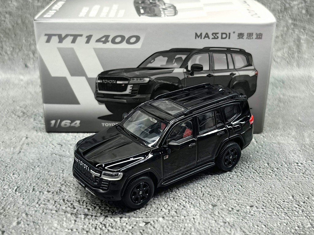 Mesdi 64 Toyota Land Cool Luze LC300GRS สีดําเด็กชายอินเทรนด์เล่นตกแต่งคอลเลกชันโลหะผสม