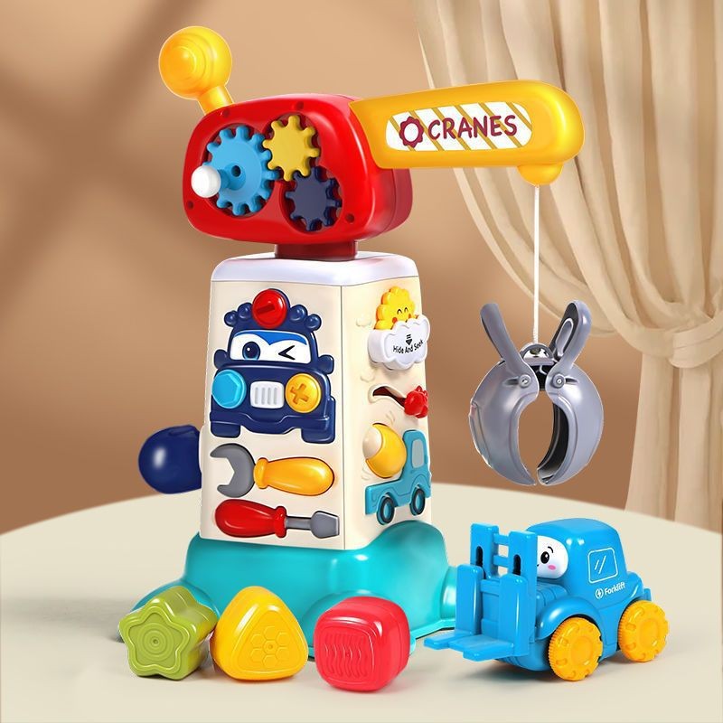 IV Tower Crane Crane Crane อายุ 2 ปี Toy 3 Boys Engineering Engineering Truck Crane Tower Boy Baby