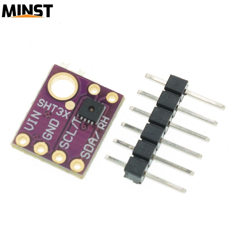 SHT31 อุณหภูมิ SHT31-D ความชื้นเซนเซอร์โมดูล Microcontroller IIC I2C Breakout Weather 3V 5V Complian
