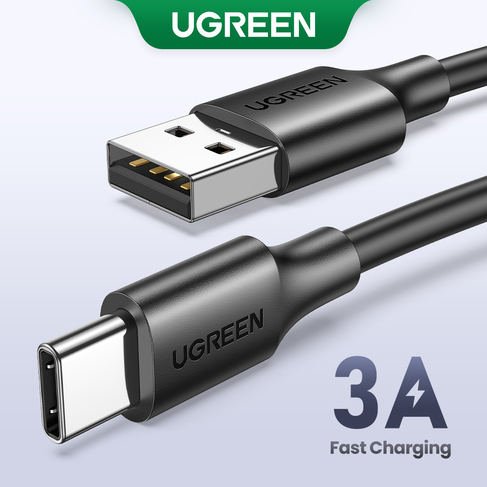 Ugreen สาย USB Type C 3A เป็นสายเคเบิลข้อมูลชาร์จเร็ว Type C