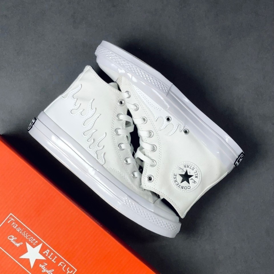 Converse Converse Official Chuck 70s White Flame Series รองเท้าลําลองคุณภาพสูง