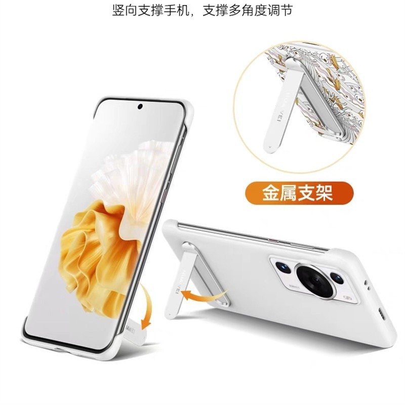 แท้100% Huawei P60/P60 Pro Stand PU Case Huawei P60 / P60 Pro Stand PU เคส ขายึดขาตั้ง เคส สําหรับ