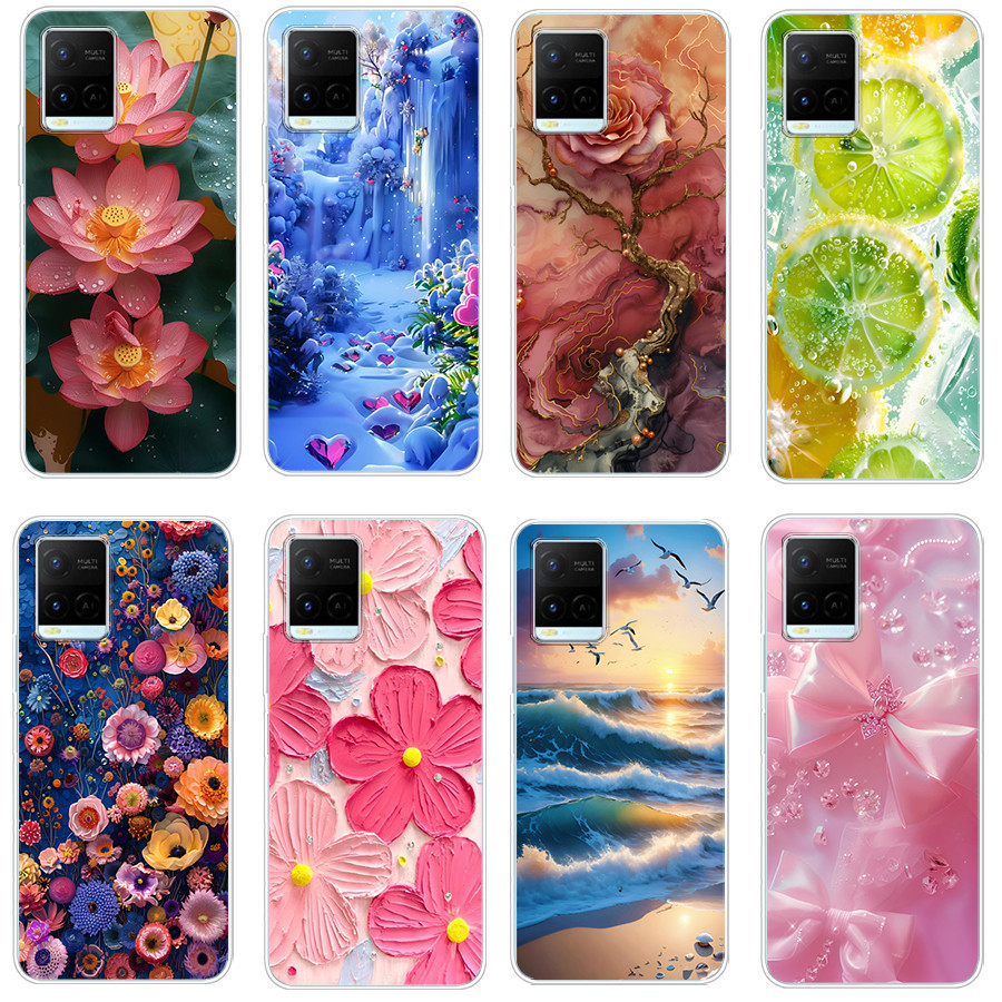 เคสสําหรับ vivo Y21 2021/Y33S 4G/y21s/y21T/y33t/Y32 Soft Case TPU พิมพ์ฝาครอบโทรศัพท์