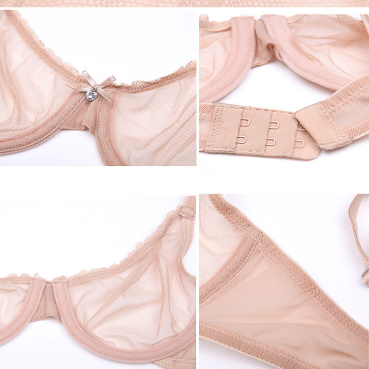 เซ็กซี่โปร่งใสผู้หญิงไม่มีฟองน้ําชุดชั้นในแหวนเหล็กบางพิเศษชุดชั้นใน ดัน ขึ้น 3/4 ถ้วยชุดชั้นในลวดนุ่มเยาวชนสาว ข ราเล็ต - รูปที่ 7