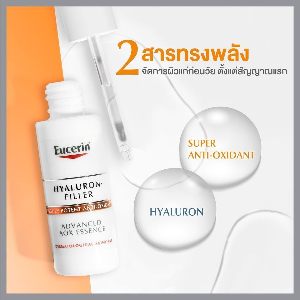 ฟิกเกอร์ ฉลากไทย Eucerin Hyaluron-Filler ADVANCED AOX ESSENCE 30ml