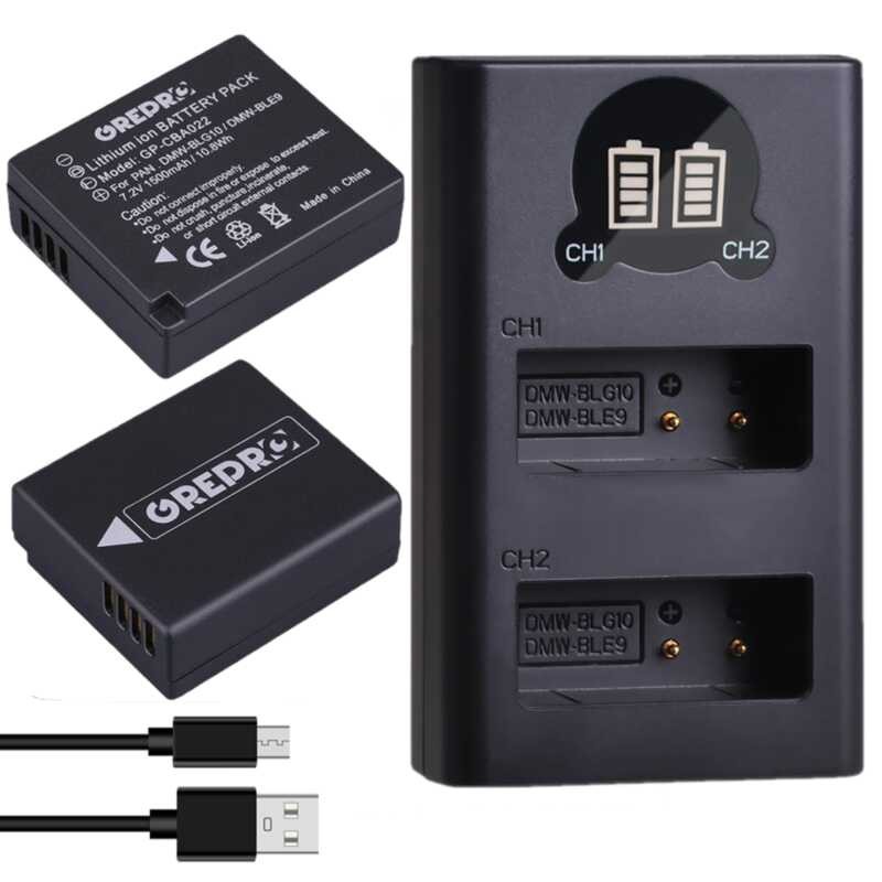 DMW-BLG10 a DMW-BLG10E BLE9E DMW-BLE9 แบตเตอรี่ + ชาร์จคู่พร้อมพอร์ต T