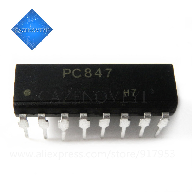 10 ชิ้น/ล็อต PC847 447 LTV847 LTV-847 DIP-16 SMD-16 ในสต็อก