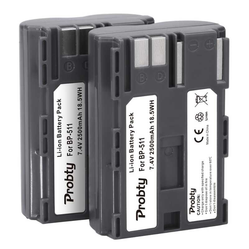 Bp-511 9F5 Bp-511A แบตเตอรี่กล้อง2500mah Bp511 511 สำหรับ Canon EOS 40D 30