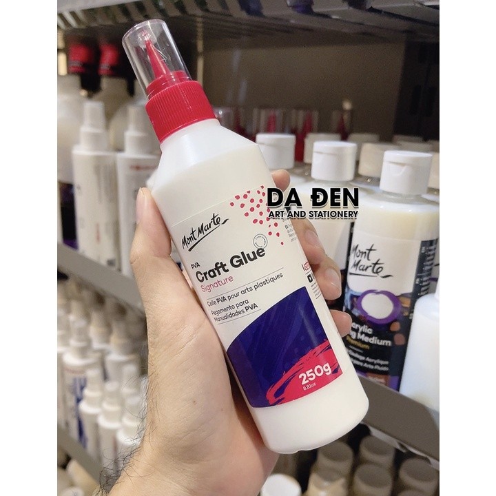 [ผิวดํา] Mont Marte Milk Glue 250g PVA Craft Glue