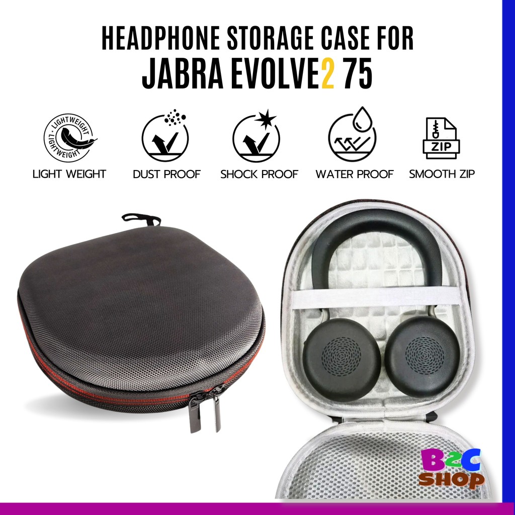 Jabra Evolve2 75 กระเป๋าใส่หูฟังที่รองรับหูฟัง