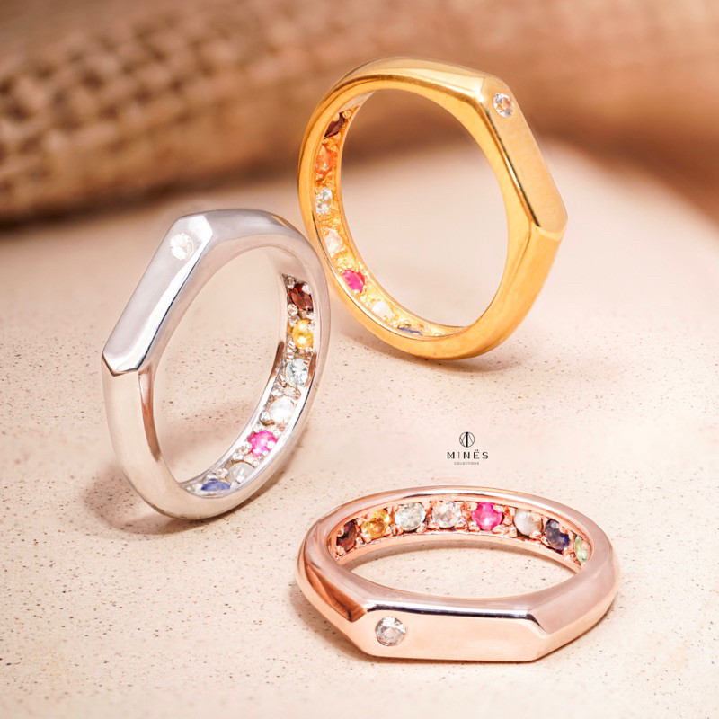 (พร้อมส่ง) แหวนนพเก้า รุ่น Wish Me Luck พลอยแท้ตามตำรา 9 ชนิด